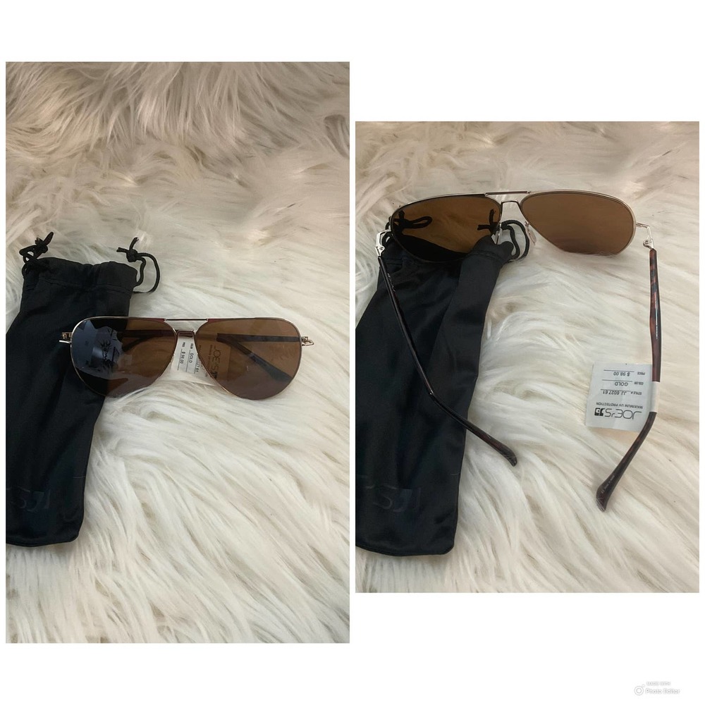 Joe's Gold Aviator Sunglasses